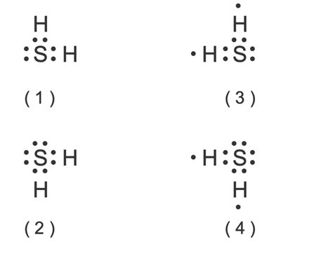 electron dot structure of h2s|electron dot structure of hydrogen.